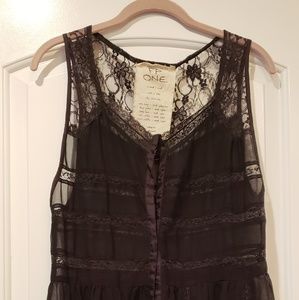 Free People Lace Tunic XS/S